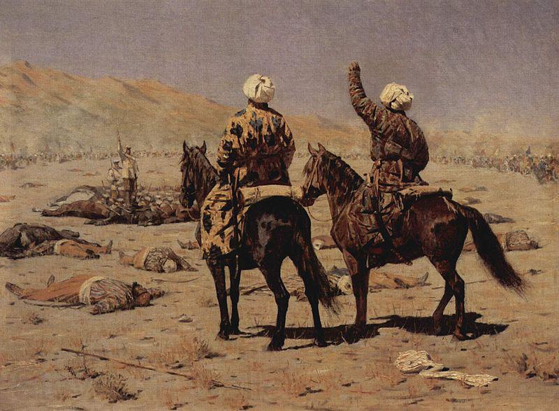 Vasily Vereshchagin uber den Krieg Spain oil painting art